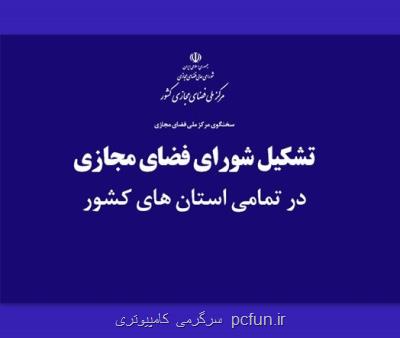 توسعه فعالیتهای مرکز ملی فضای مجازی در استان ها